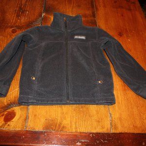 Columbia Kids Size XXS (4/5) Black Full Zip Fleece with Two Pockets